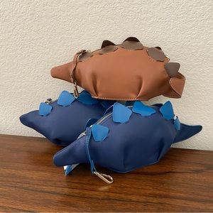 **FLAW Super Cute Stegosaurus Dinosaur Mini Crossbody Clutch Bag